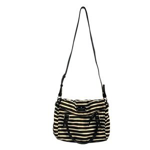 Kate Spade Cobble HIll Leslie Fold Over Bag Color: Black/Cream